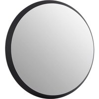 Athens Medium Round Wall Bedroom Mirror In Black Frame