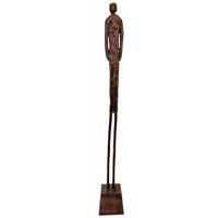 Augusta Aluminium Male Body Sculpture In Antique Brown