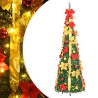 Aurelia 120cm Artificial Christmas Tree With 50 LEDs - Multicolour