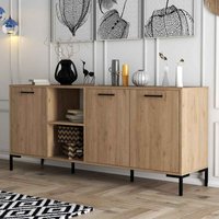 Aurora Wooden Sideboard with 3 Doors in Oak