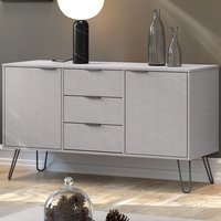Avoch Wooden Sideboard With 2 Doors 3 Drawers In Grey