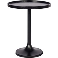 Babette Metal Lamp Table Round In Black
