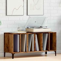 Baina 100cm Wooden Filing Cabinet With 6 Shelves And Metal Legs - Brown