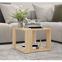 Baina 40cm Square Wooden Coffee Table - Sonoma Oak