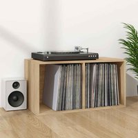 Baina Wooden Filing Cabinet With 2 Shelves - Sonoma Oak