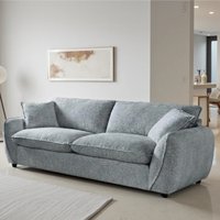 Baleno Fabric 3 Seater Sofa in Grey