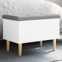 Barberton 62cm Wooden Hallway Storage Bench In White