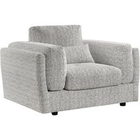 Barrie Fabric 1 Seater Sofa In Grey