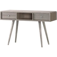 Batya Wooden Dressing Table With 2 Drawers In Grey Oak