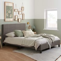 Beano Fabric Double Bed In Grey