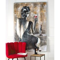Beauty Picture Metal Wall Art In Grey