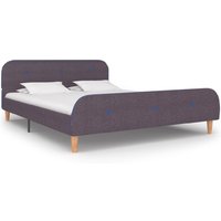 Bellvue Fabric Double Bed In Taupe