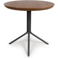 Beloit Small Wooden Round Dining Table In Smoked Oak