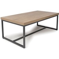 Beloit Wooden Rectangular Coffee Table In Rustic Oak