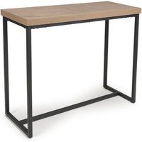 Beloit Wooden Rectangular Console Table In Rustic Oak