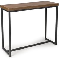 Beloit Wooden Rectangular Console Table In Smoked Oak