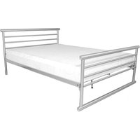 Bemba Metal Single Bed In Silver
