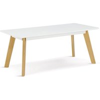 Benecia Wooden Coffee Table Rectangular In White