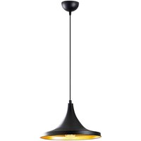 Berceste Metal Dome Ceiling Pendant Light in Black