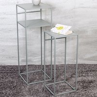 Bernalillo Metal Nest Of 2 Tables In Grey