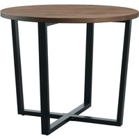 Bethany Small Wooden Dining Table In Rustic Smoked