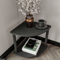 Bexen Coner Wooden Side Table in Black