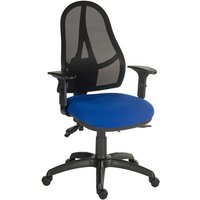 Bingley Home Office Chair In Blue Fabric With Mesh Back Bingley Home Office Chair In Blue Fabric With Mesh Back