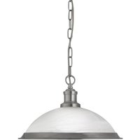 Bistro Pendant Light In Satin Silver With Acid Glass Bistro Pendant Light In Satin Silver With Acid Glass