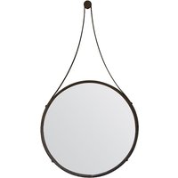 Bogota Large Round Wall Mirror With Aged Bronze Iron Frame