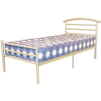 Bohemia Metal Double Bed In Silver