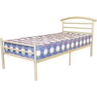 Bohemia Metal Single Bed In Silver
