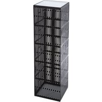 Bolivia Large Glass Metal Decorative Pillar In Black