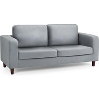 Boston Fabric 3 Seater Sofa In Grey