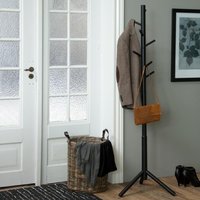 Brendon Wooden Coat Hanger Stand In Black