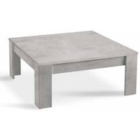 Breta High Gloss Coffee Table Square In Grey Marble Effect