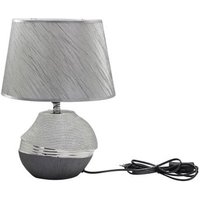 Bridgetown Ceramic Table Lamp In Silver
