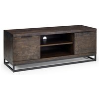 Barras Wooden TV Stand With 2 Doors In Dark Oak