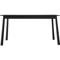 Burbank Rectangular Wooden Dining Table In Black