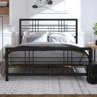 Burma Metal King Size Bed In Black