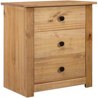 Bury Wooden Bedside Cabinet With 3 Drawers In Brown