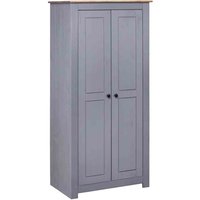 Bury Wooden Wardrobe With 2 Doors In Grey And Brown