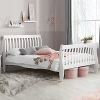 Bushnell Wooden Double Bed In White