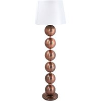 Cado Bobble Floor Lamp In Cream Shade With Polished Bronze Base Cado Bobble Floor Lamp In Cream Shade With Polished Bronze Base