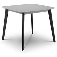 Calah Wooden Dining Table Square In Grey And Black