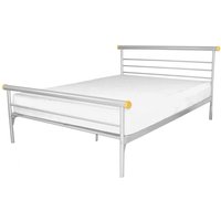Candela Metal Single Bed In Silver