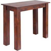 Cansu Solid Acacia Wooden Console Table In Dark Oak