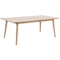 Canton Wooden Rectangular Dining Table In White Oak