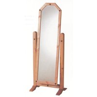 Carlen Cheval Mirror With Distressed Oak Wooden Frame