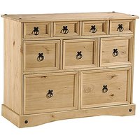 Carlen Wooden Chest Of 9 Drawers In Waxed Light Pine