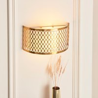 Carlisle Metal Wall Light In Gold